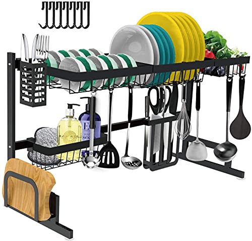 Tsmine over the discount sink dish drying rack